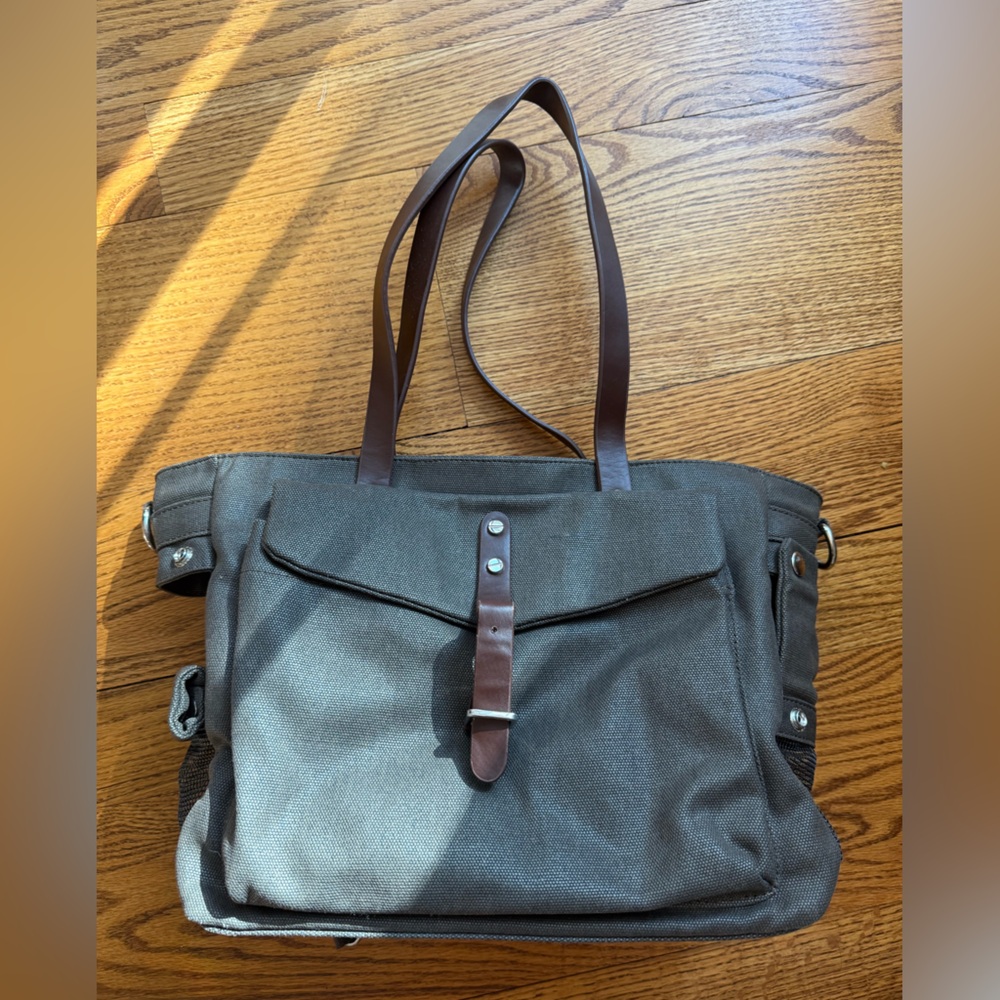 Micro Pooch City Licker dog canvas carrier bag tote